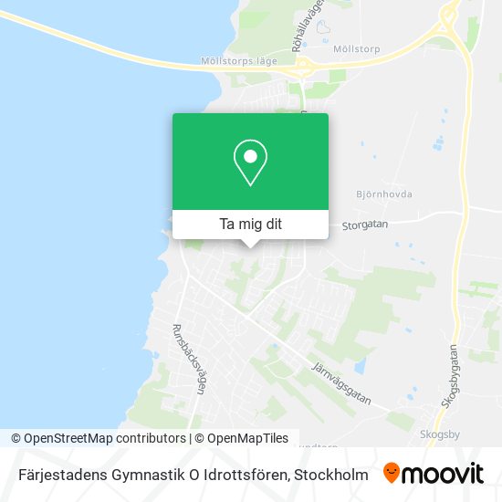 Färjestadens Gymnastik O Idrottsfören karta