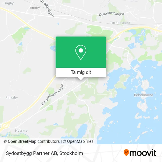 Sydostbygg Partner AB karta