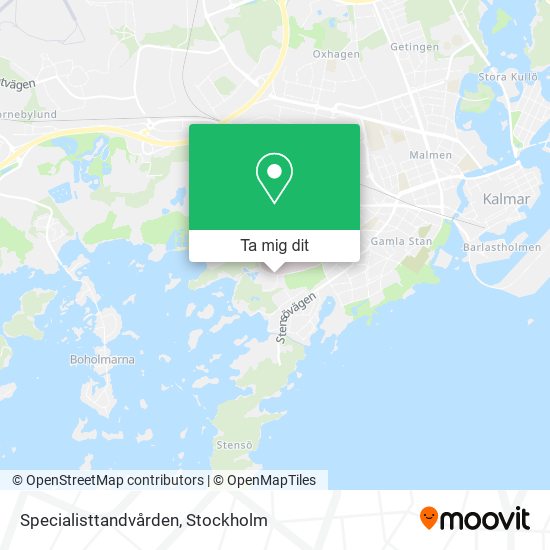 Specialisttandvården karta