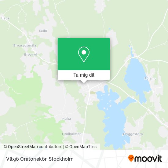 Växjö Oratoriekör karta