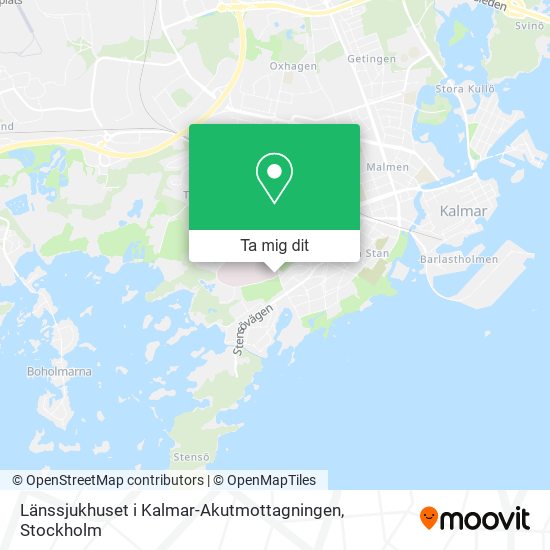 Länssjukhuset i Kalmar-Akutmottagningen karta