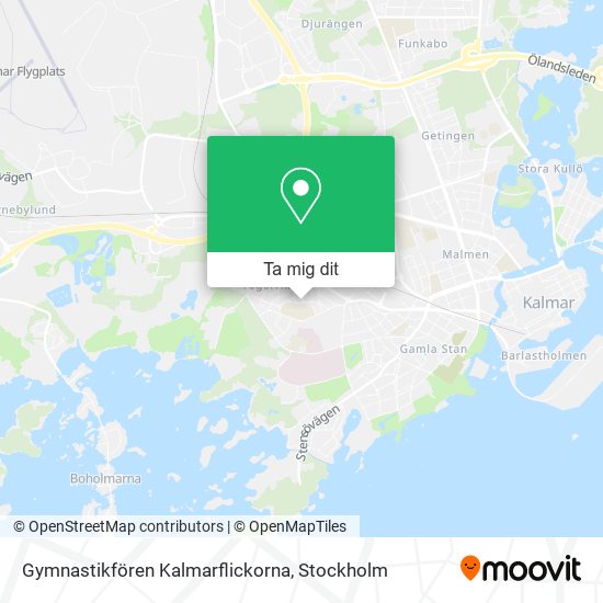 Gymnastikfören Kalmarflickorna karta