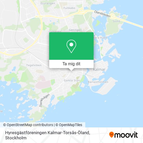 Hyresgästföreningen Kalmar-Torsås-Öland karta