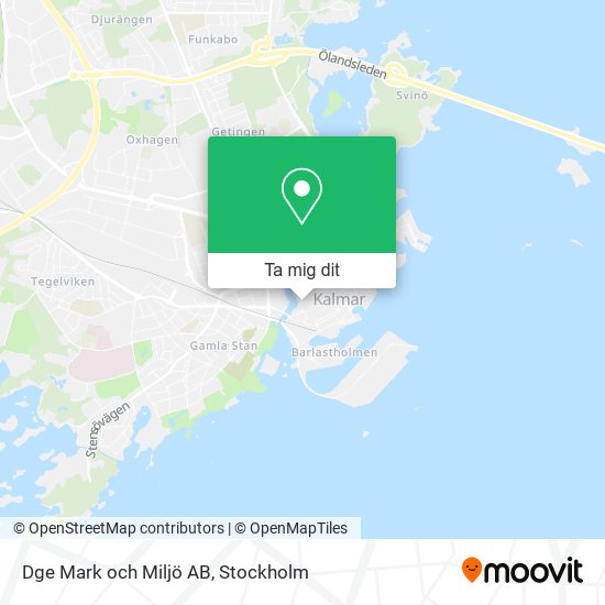 Dge Mark och Miljö AB karta