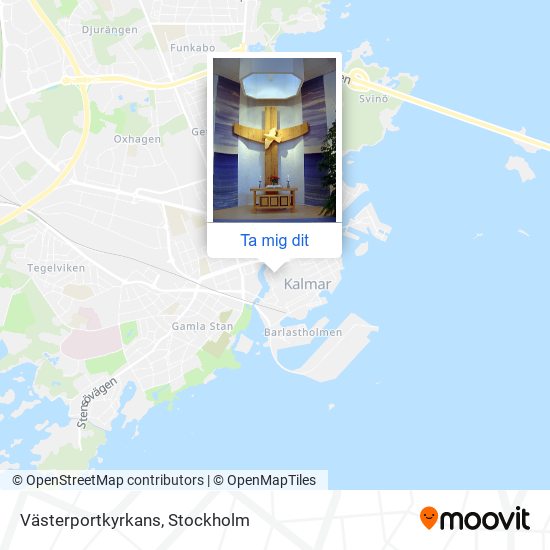 Västerportkyrkans karta