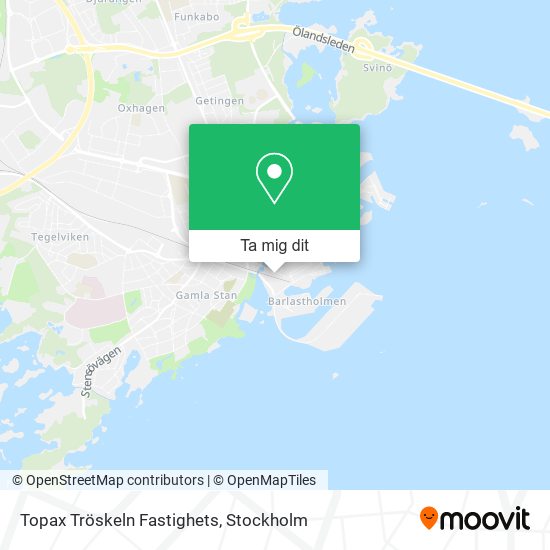 Topax Tröskeln Fastighets karta