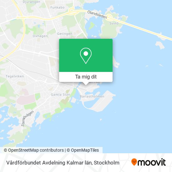 Vårdförbundet Avdelning Kalmar län karta