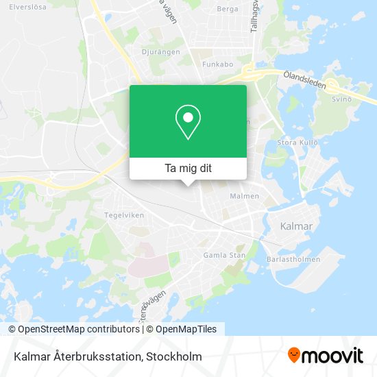 Kalmar Återbruksstation karta