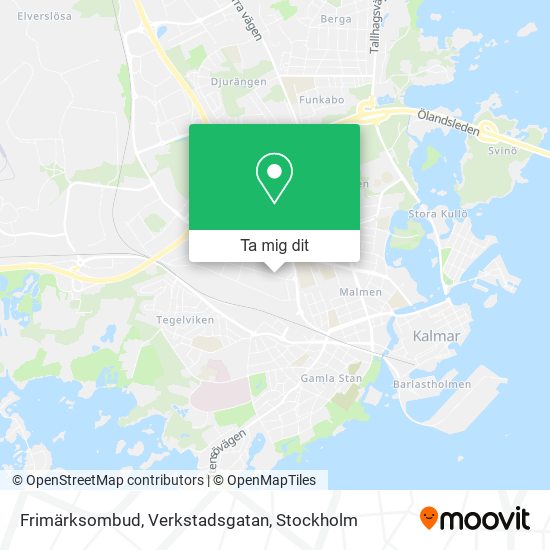 Frimärksombud, Verkstadsgatan karta