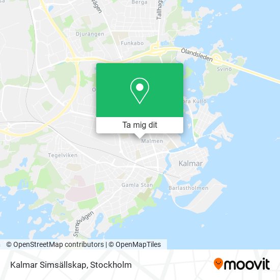 Kalmar Simsällskap karta