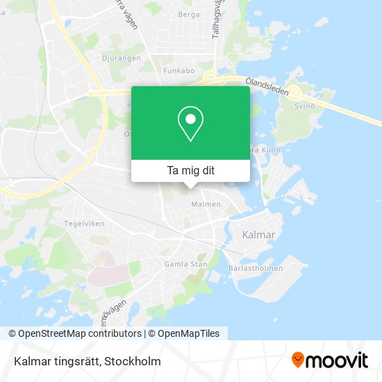 Kalmar tingsrätt karta