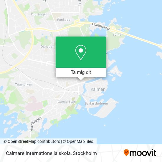 Calmare Internationella skola karta