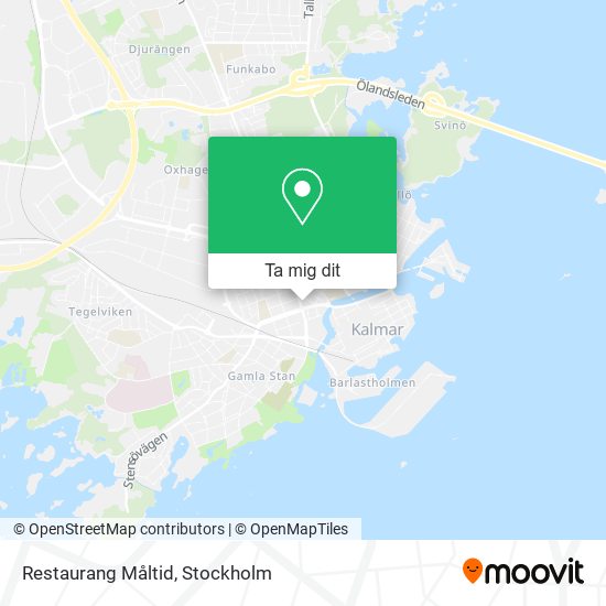 Restaurang Måltid karta