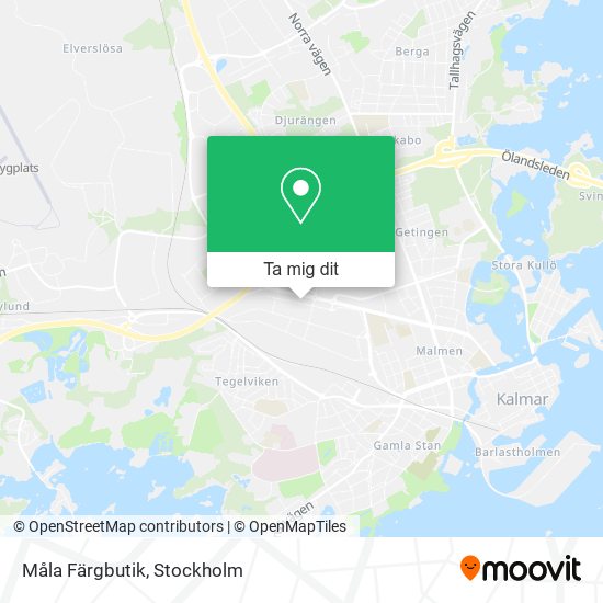 Måla Färgbutik karta
