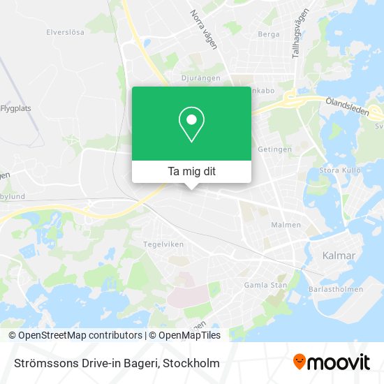 Strömssons Drive-in Bageri karta