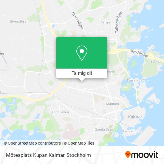 Mötesplats Kupan Kalmar karta