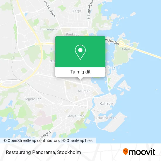 Restaurang Panorama karta