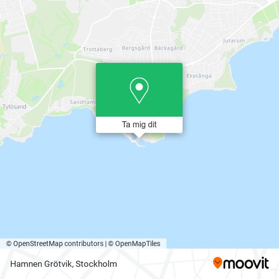 Hamnen Grötvik karta