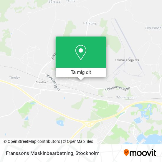 Franssons Maskinbearbetning karta