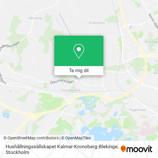 Hushållningssällskapet Kalmar-Kronoberg-Blekinge karta