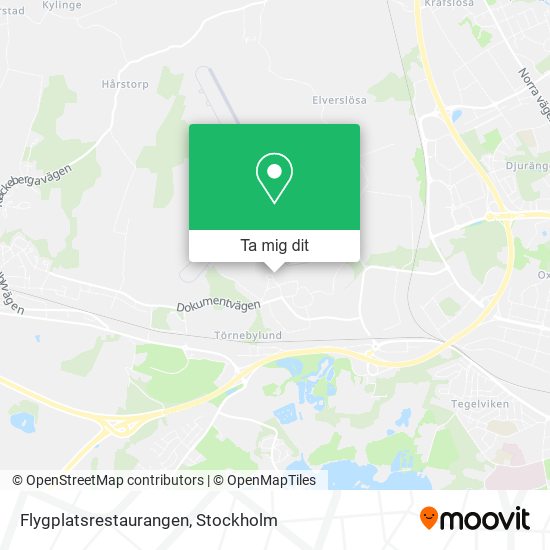 Flygplatsrestaurangen karta