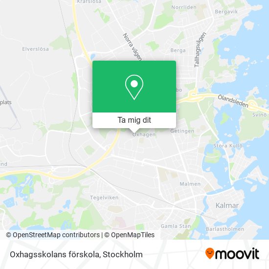 Oxhagsskolans förskola karta