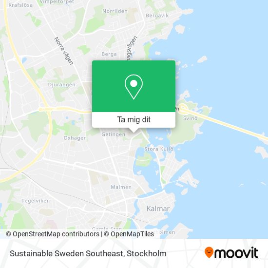 Sustainable Sweden Southeast karta