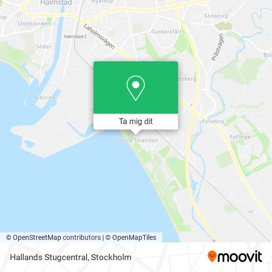 Hallands Stugcentral karta