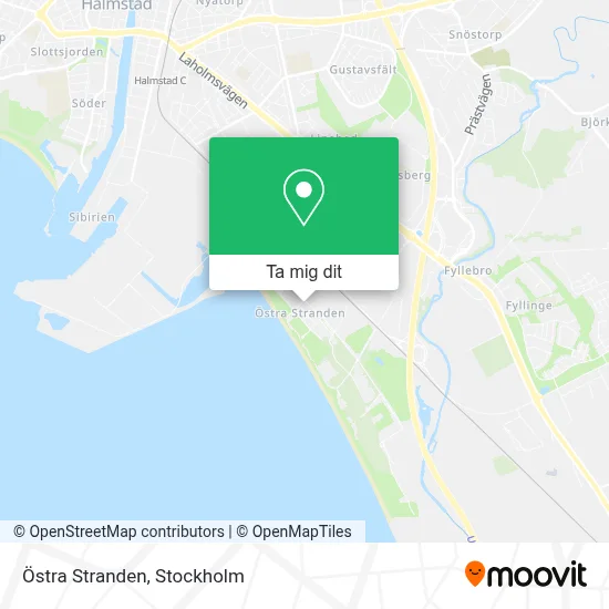 Östra Stranden karta