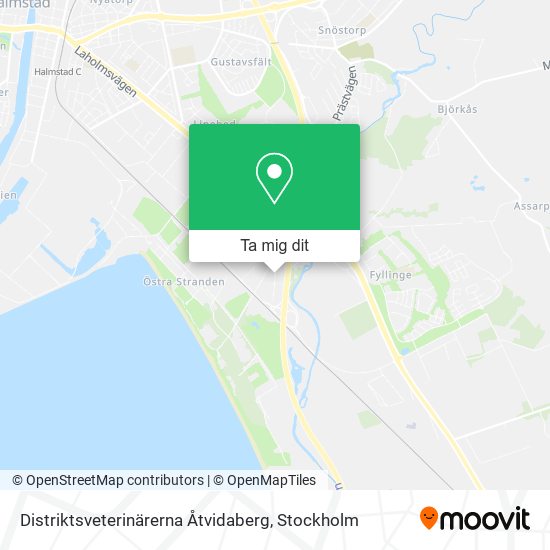 Distriktsveterinärerna Åtvidaberg karta