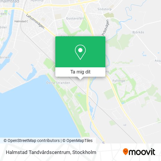 Halmstad Tandvårdscentrum karta