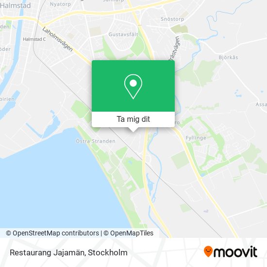 Restaurang Jajamän karta