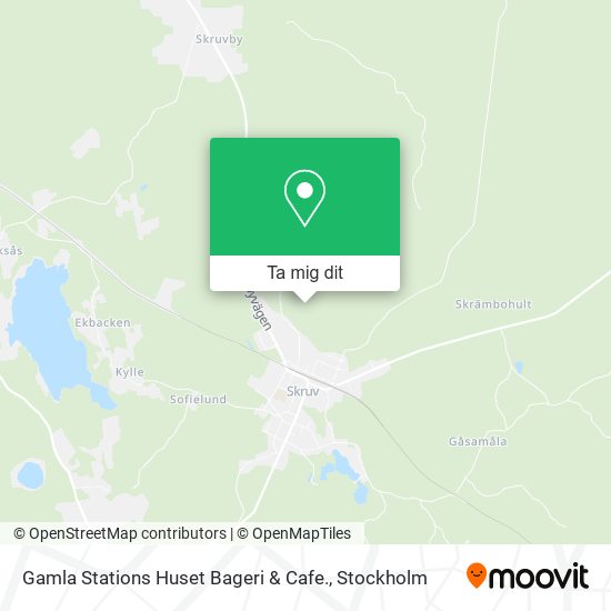 Gamla Stations Huset Bageri & Cafe. karta
