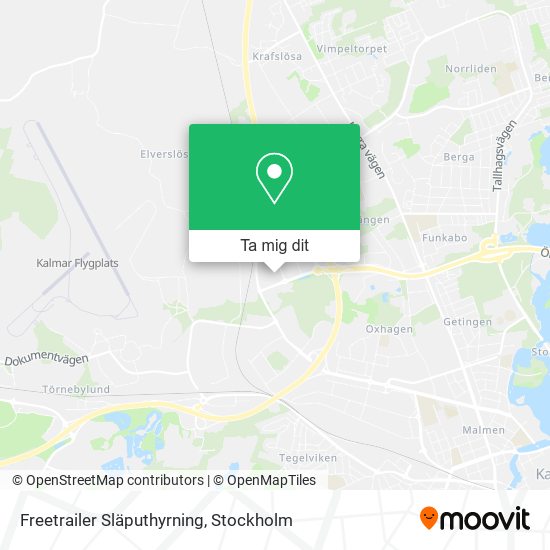 Freetrailer Släputhyrning karta
