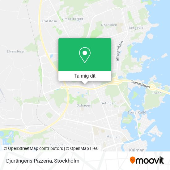 Djurängens Pizzeria karta