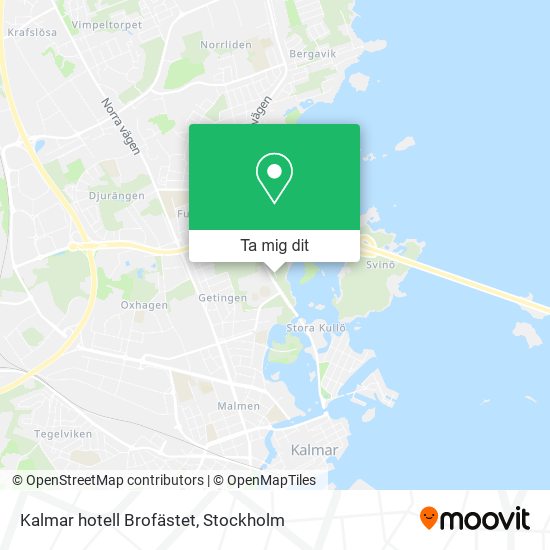 Kalmar hotell Brofästet karta