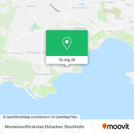 Montessoriförskolan Ekbacken karta