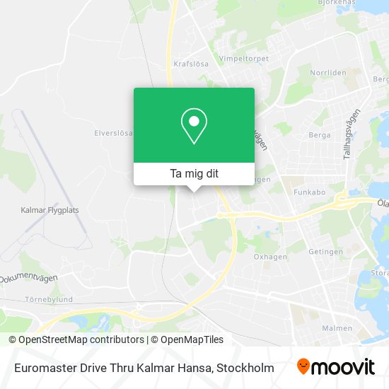 Euromaster Drive Thru Kalmar Hansa karta