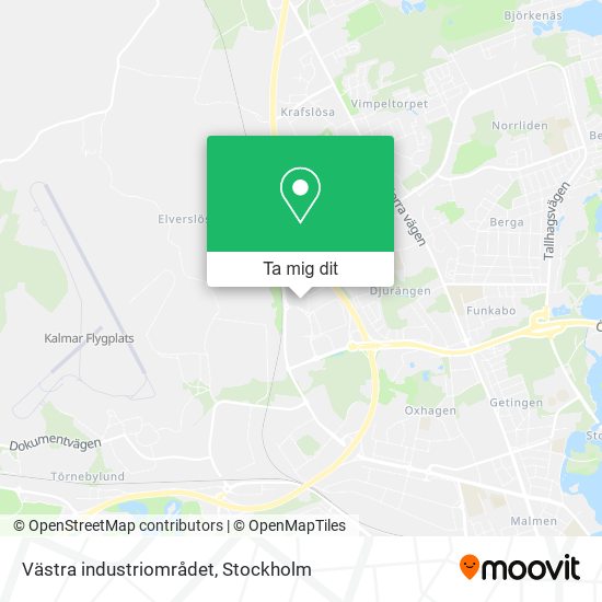 Västra industriområdet karta
