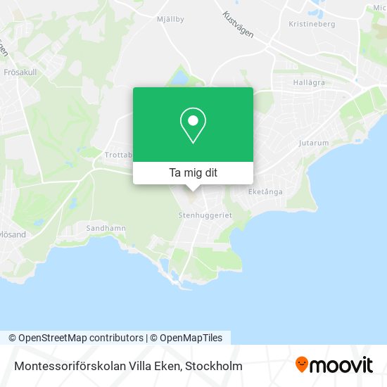 Montessoriförskolan Villa Eken karta