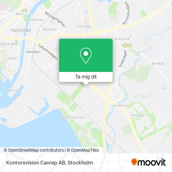 Kontorsvision Canrep AB karta