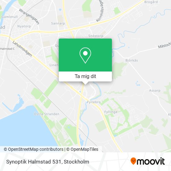 Synoptik Halmstad 531 karta