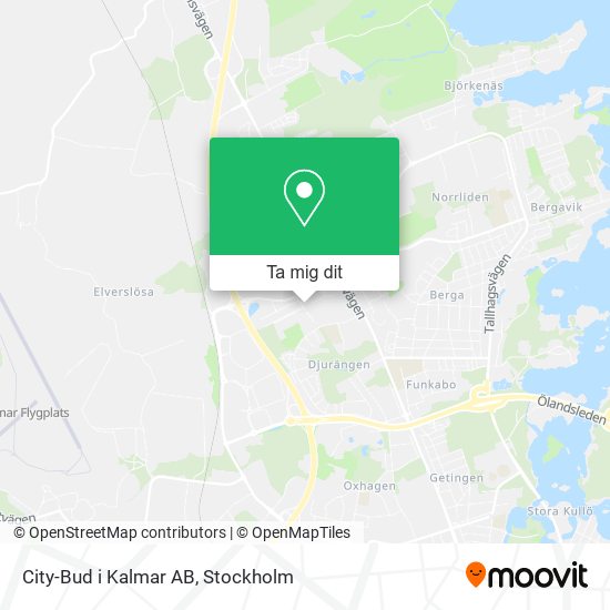 City-Bud i Kalmar AB karta