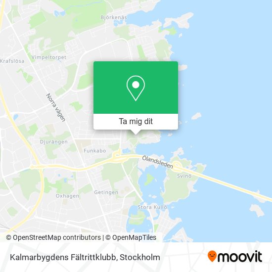Kalmarbygdens Fältrittklubb karta