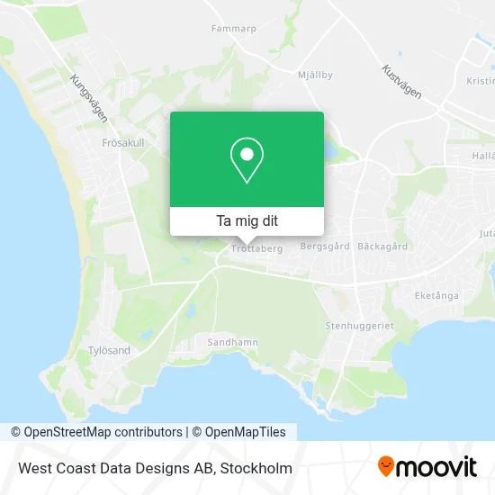 West Coast Data Designs AB karta