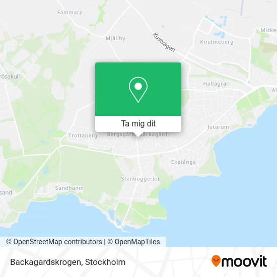 Backagardskrogen karta