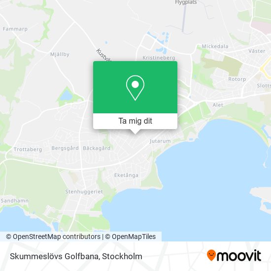 Skummeslövs Golfbana karta
