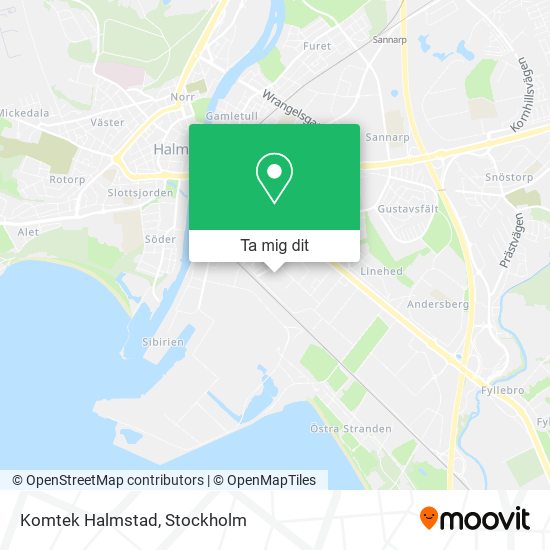 Komtek Halmstad karta