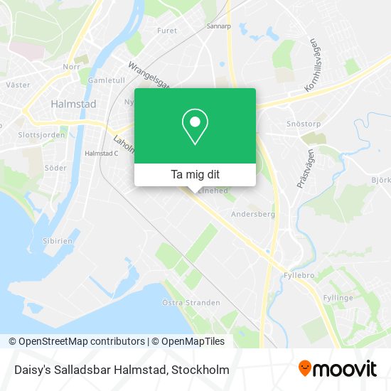 Daisy's Salladsbar Halmstad karta