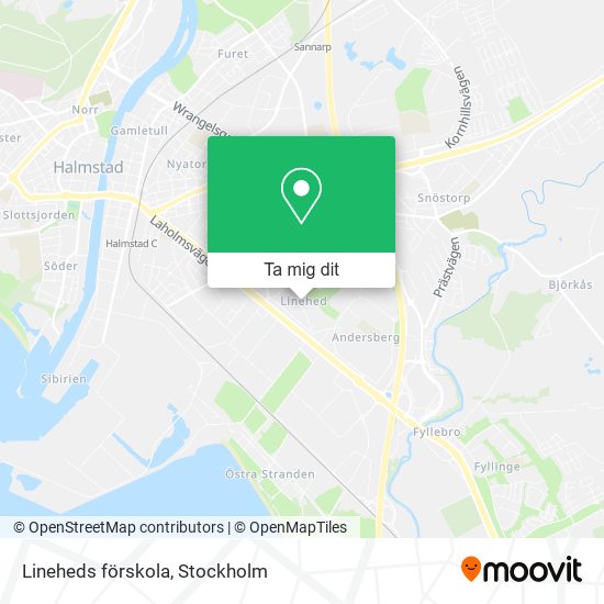 Lineheds förskola karta